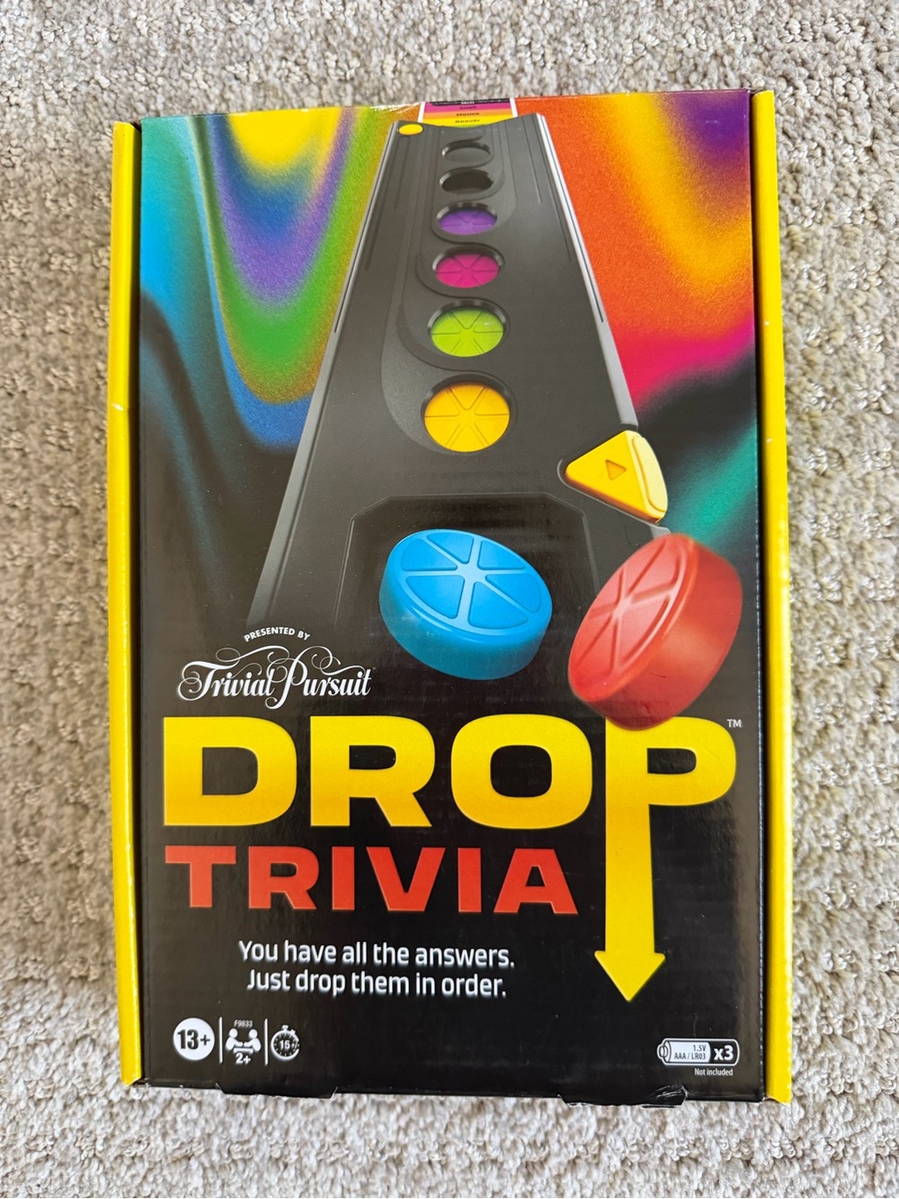 Trivial Pursuit Drop Trivia Game